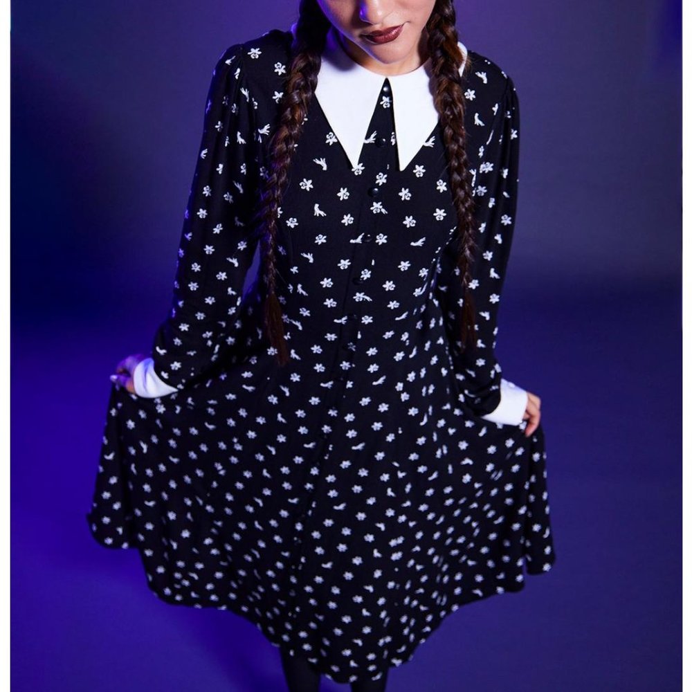 Hot Topic Wednesday Addams cosplay dress